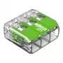 Conector compacto WAGO 221-423 3 conductores, 4 mm², transparente