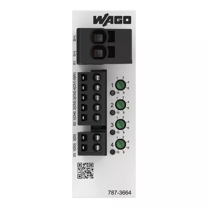 Interruptor de protección de línea electrónico WAGO 787-3664 4 canales 24 V DC