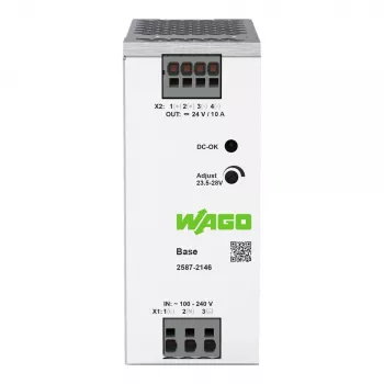 Fuente de alimentación conmutada primaria WAGO 2587-2146 Base 1 fase 24V 10A 240W carril DIN