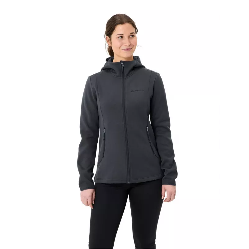 Vaude Idris Fleece Hoody mujer - Phantom Black, talla S