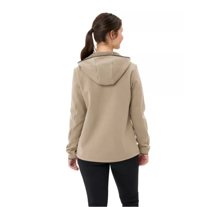 Sudadera con capucha de forro polar Vaude Idris para mujer Linen talla M