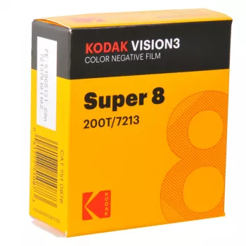 Kodak S8 Vision3 200T película negativa en color Super 8 cartucho (50 ft) - Tungsten 200 ISO - 7510878