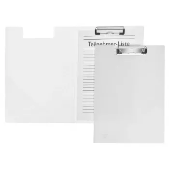 FolderSys Carpeta con pinza A4 Transparente PVC