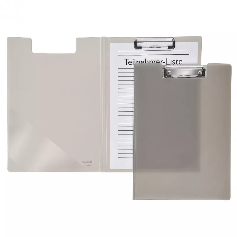 FolderSys Carpeta con pinza A4 Transparente PVC