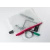 Foldersys B6 bolsa con cremallera transparente PVC para documentos