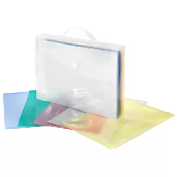 FolderSys 25 fundas de documentos Colores surtidos lisas A4