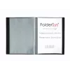 FolderSys Carpeta de presentación A4 Negra con 10 fundas