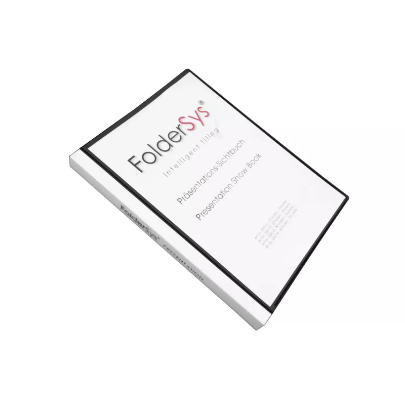 FolderSys Carpeta de presentación A4 Negra 40 fundas