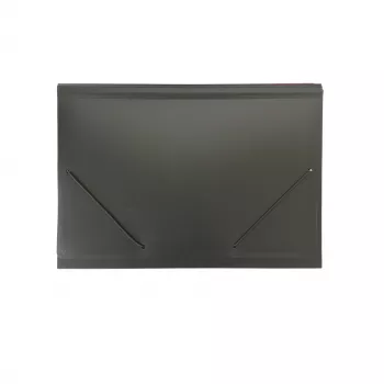 FolderSys Archivador de fuelle de 5 compartimentos A4 Negro