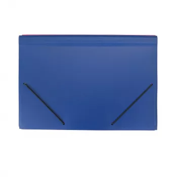 FolderSys Archivador de fuelle 5 compartimentos Azul