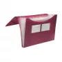 FolderSys Archivador de fuelle 7 compartimentos Rojo