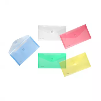 FolderSys Funda de recopilación DIN largo Surtido transparente pack de 10