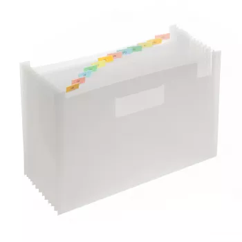 FolderSys archivador de expansión 12 compartimentos transparente