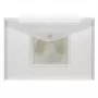 FolderSys funda transparente A4 apaisado con bolsillo para CD/jewel case, transparente, pack de 10
