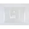 FolderSys funda transparente A4 apaisado con bolsillo para CD/jewel case, transparente, pack de 10