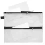FolderSys A4 bolsa con cremallera para documentos transparente