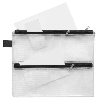 FolderSys bolsa con cremallera A5 transparente pack de 10