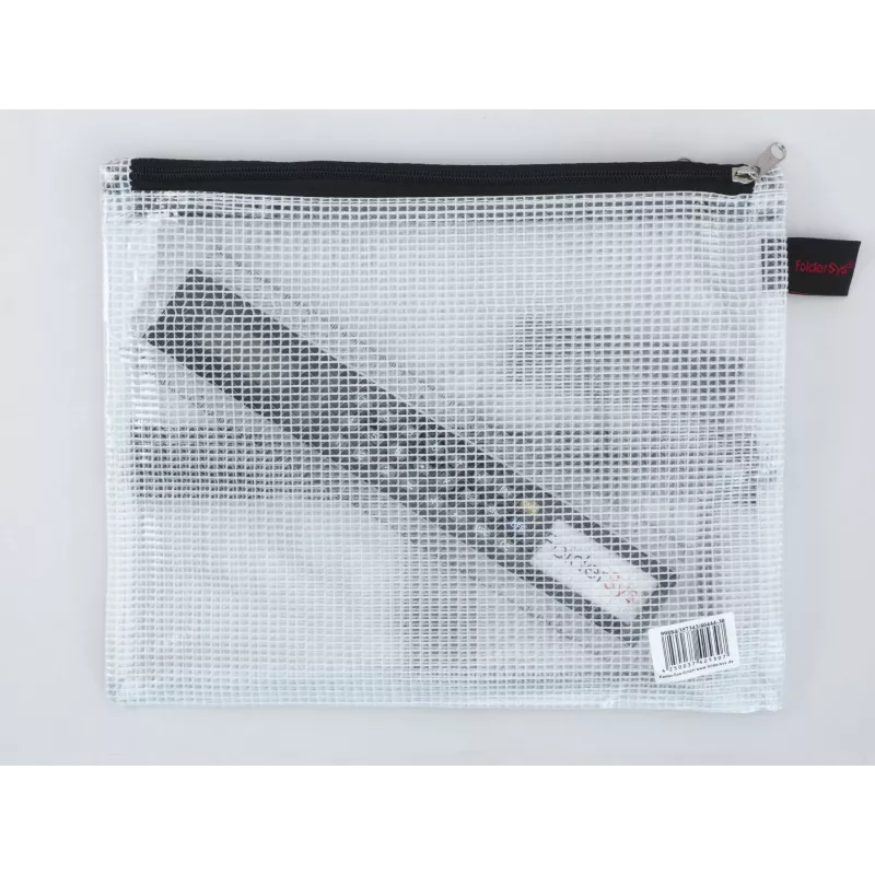 FolderSys bolsa con cremallera A5 transparente pack de 10