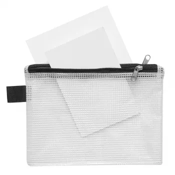 FolderSys bolsa con cremallera A6 transparente PVC