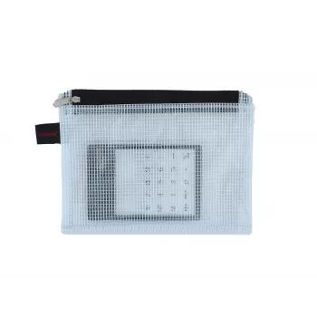 FolderSys bolsa con cremallera A6 transparente PVC