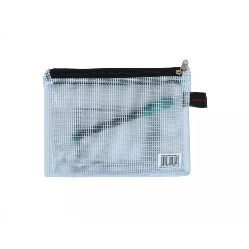 FolderSys A6 bolsa con cremallera transparente PVC