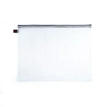 FolderSys bolsa de documentos con cremallera A3 transparente PVC