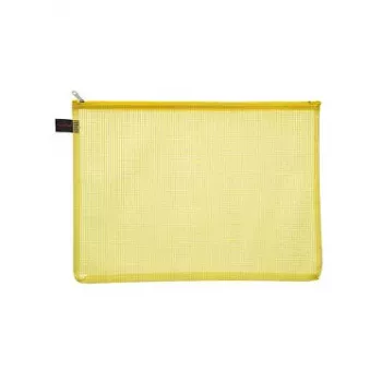 FolderSys 10 bolsas de documentos con cremallera A4 transparente