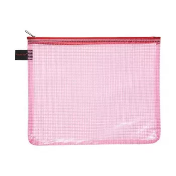 FolderSys 10 bolsas de documentos con cremallera A5 - PVC transparente