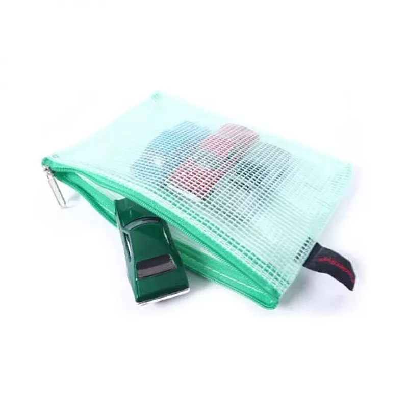 FolderSys 10 bolsas con cremallera A6 transparente