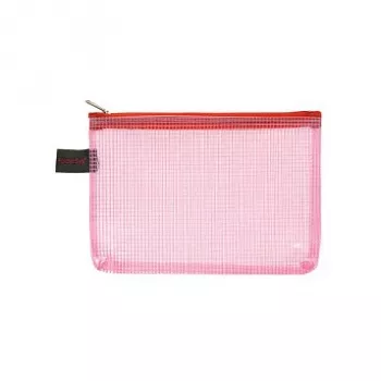 FolderSys bolsa con cremallera A6, rojo, 10 uds.