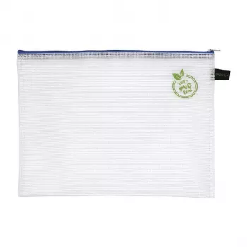 Foldersys Carpeta de documentos con cremallera A4 PVC transparente