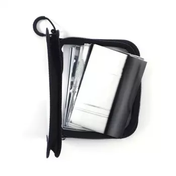 FolderSys Bolsa con cremallera Mini A6 transparente