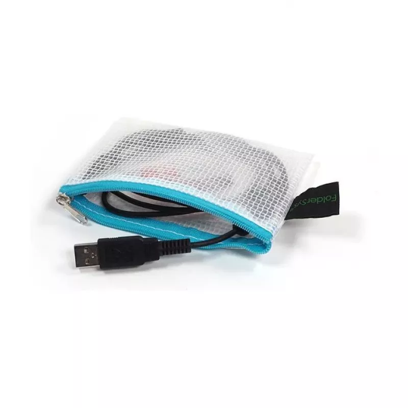 Foldersys Bolsa con cremallera A7 transparente