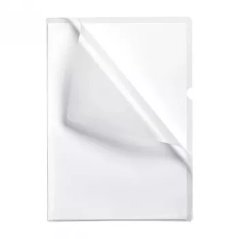 FOLDERSYS Premium 10 fundas de exposición granulado transparente DIN A4
