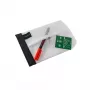 FolderSys SnapBag DIN A6 carpeta de documentos transparente sin PVC con costura negra