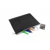 FolderSys Bolsa con cremallera A4 negra opaca de PP no tejido 270 x 350 mm