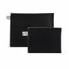 FolderSys Bolsa con cremallera A5 negra opaca de PP no tejido 190 x 255 mm