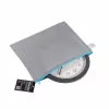 FolderSys Bolsa con cremallera A4 gris opaca de PP no tejido 270 x 350 mm