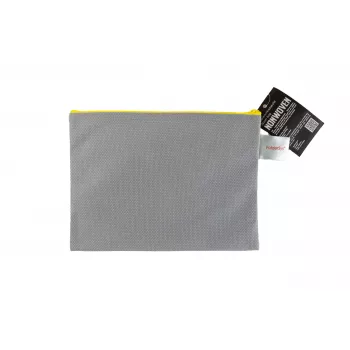 FolderSys Bolsa con cremallera A5 gris opaca de PP no tejido 190 x 255 mm