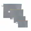 FolderSys A5 bolsa con cremallera gris opaca de PP no tejido 190 x 255 mm