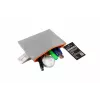 FolderSys bolsa con cremallera A6 gris opaca PP no tejido 125 x 180 mm