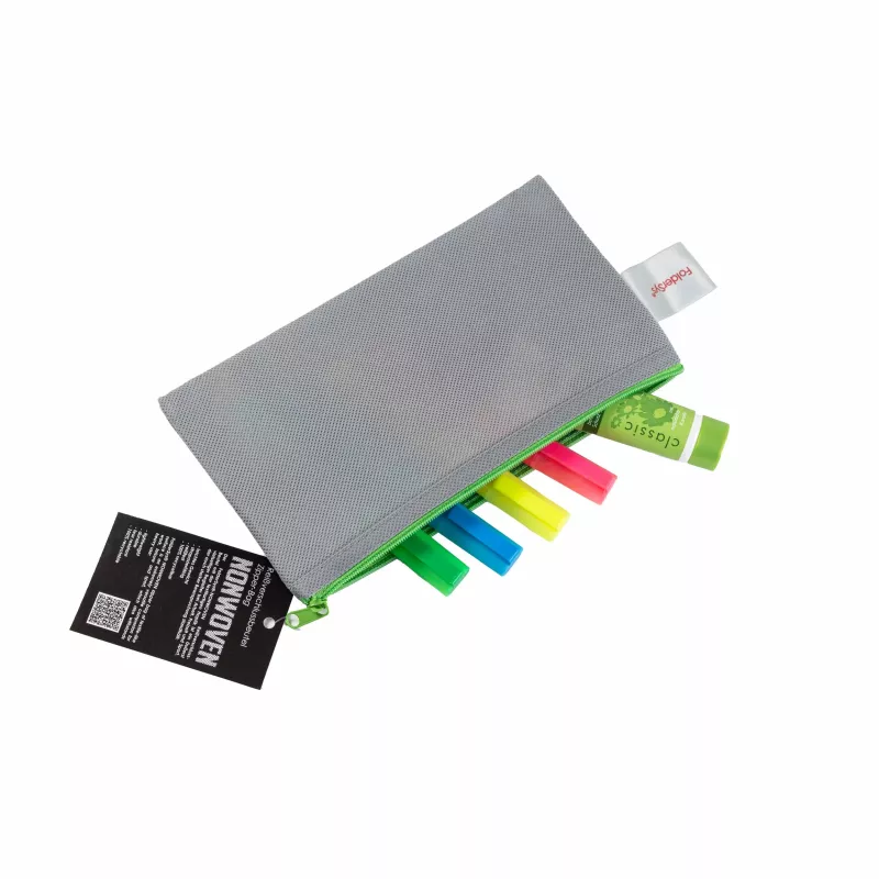 FolderSys bolsa con cremallera DL gris opaca PP no tejido 120 x 220 mm