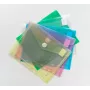 FolderSys 10 fundas de documentos DIN A5, colores surtidos, granulado, 0,20 mm