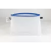 Foldersys bolsa para documentos con cremallera A4 transparente/azul 0,28 mm 1 ud.