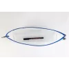 Foldersys bolsa para documentos con cremallera A4 transparente/azul 0,28 mm 1 ud.