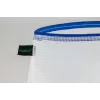 Foldersys bolsa para documentos con cremallera A4 transparente/azul 0,28 mm 1 ud.