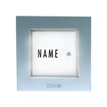 M-E MODERN-ELECTRONICS KTB-1 S Placa pulsadora de timbre 1 elemento plateada 12 V/1 A