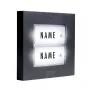M-E MODERN-ELECTRONICS KTB-2 A Pulsador de timbre 2 viviendas antracita iluminado