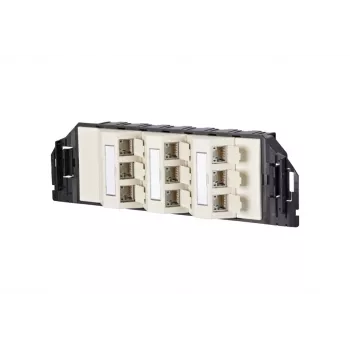 METZ CONNECT Módulo Keystone RJ45 Cat.6A blindado negro pack de 1