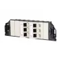 MetzConnect E-DAT subway 6x8(8) GB3 Unidad de conexión de datos vacía - Cat6 - 6x RJ45 - blanco perla - sin módulos (1309360601-E)